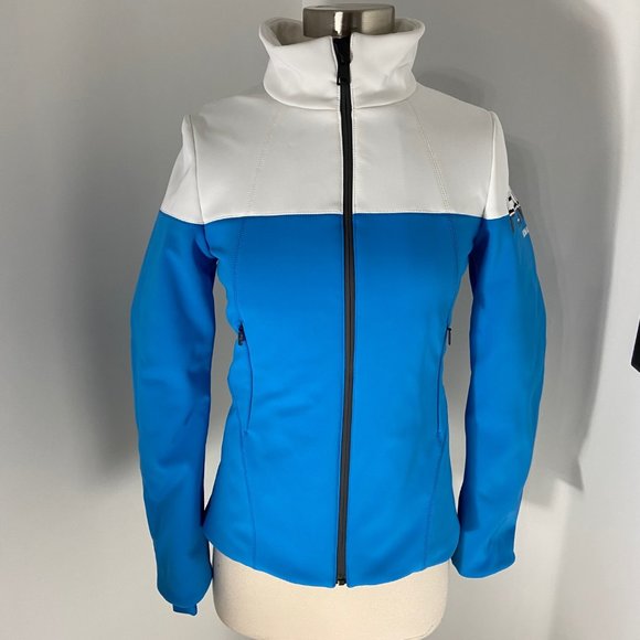 Fendi Two Tone Logo Blue White Ski Jacket EUR 38/US XS 0-2 NWT - Picture 3 of 10